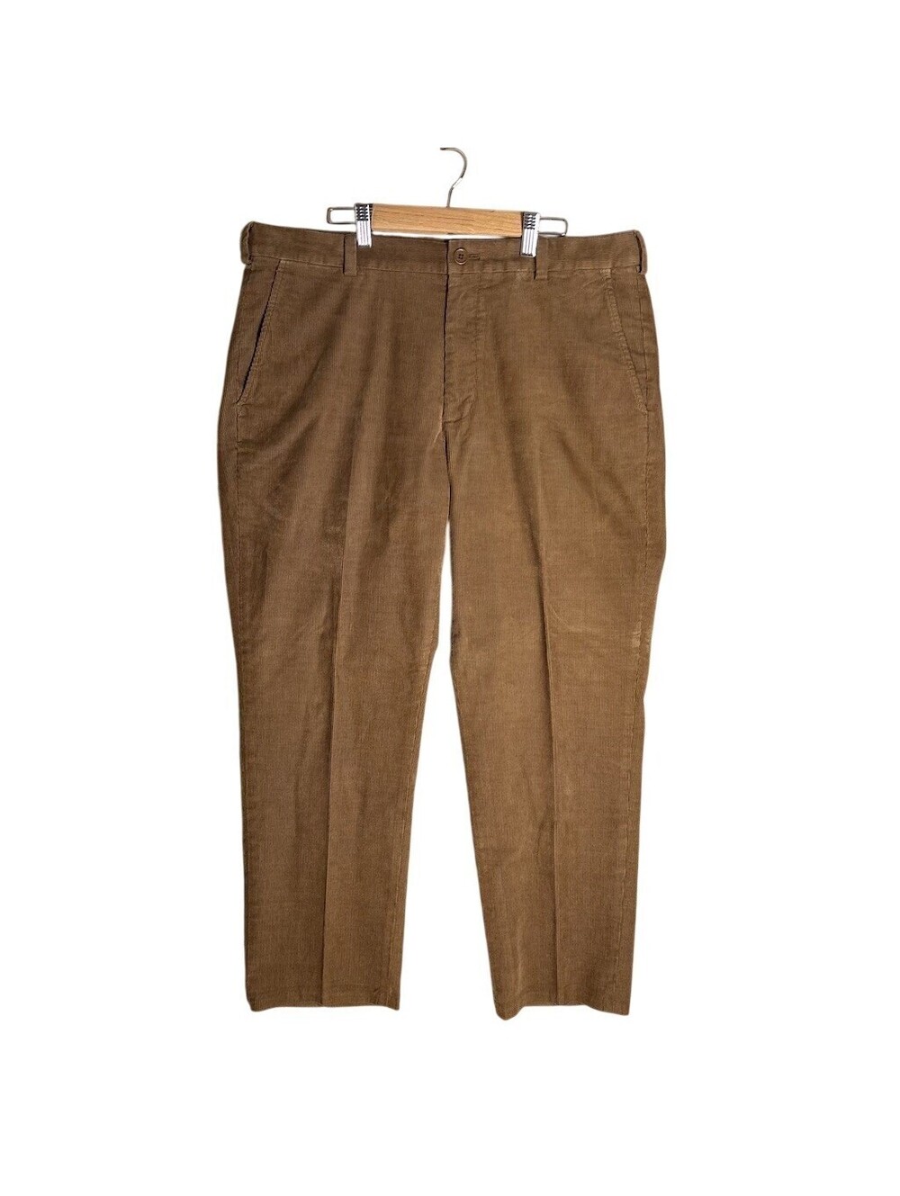 Brooks Brothers Clark Pants Mens 36x30 Brown Straight Leg Flat Front